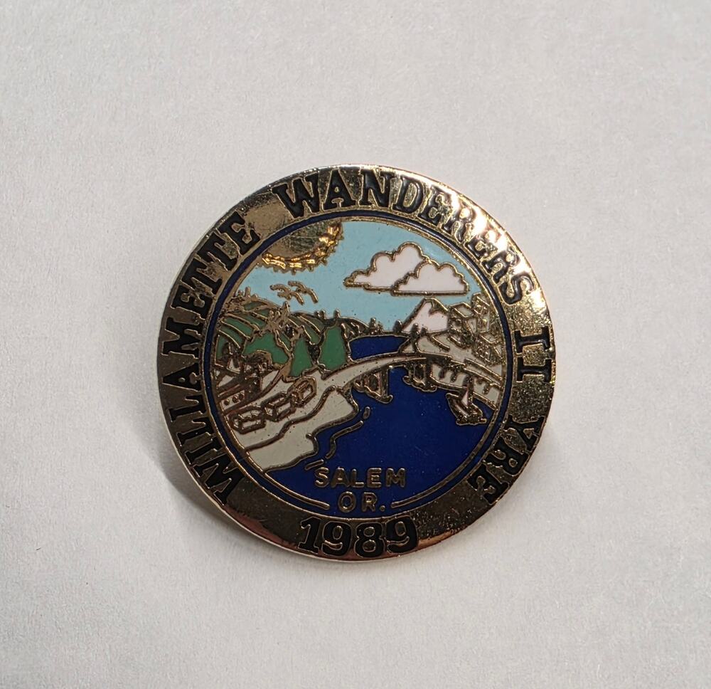1989 Willamette Wanderers III Salem Oregon Enamel Lapel Pin